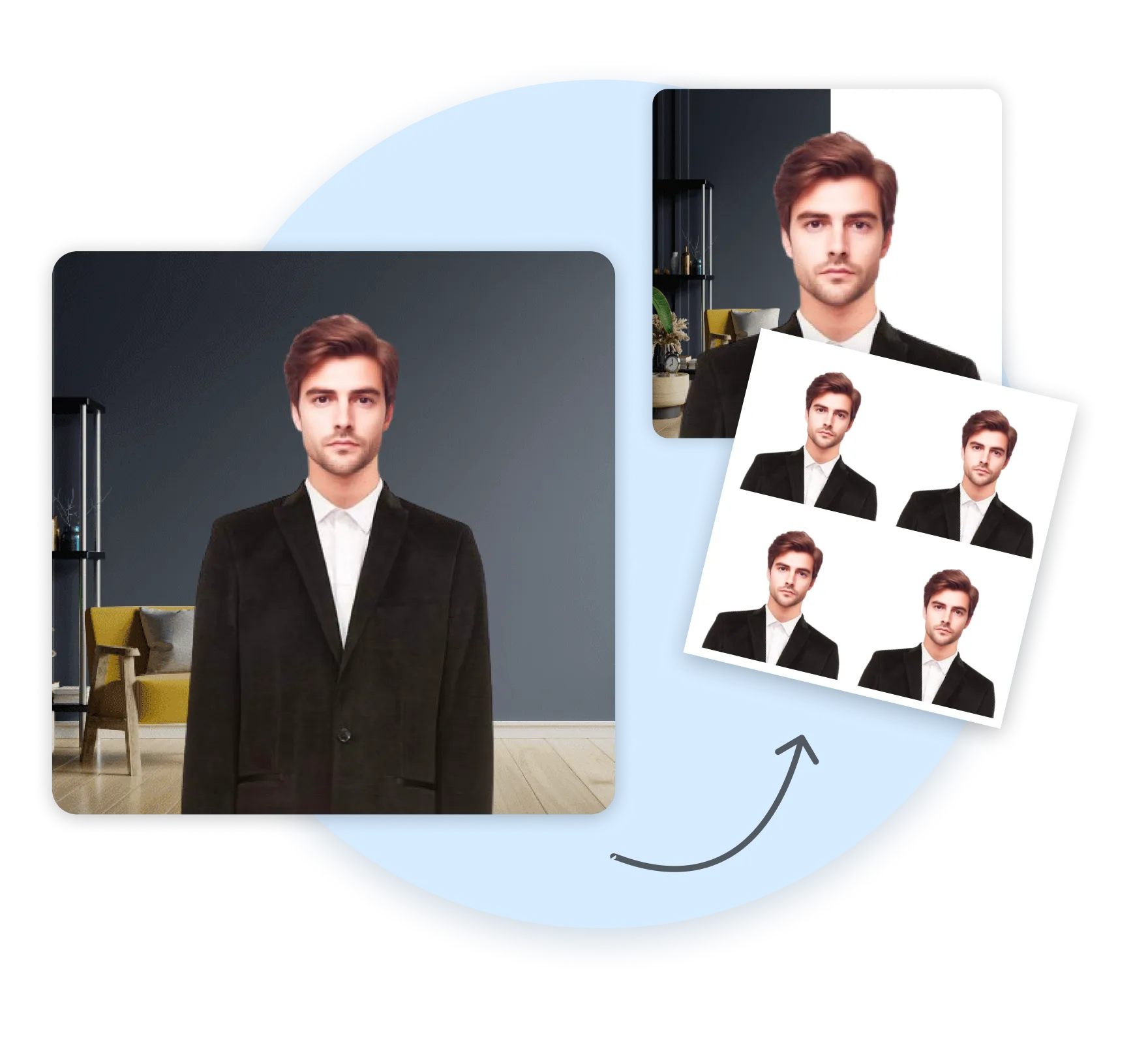 create and print passport photo